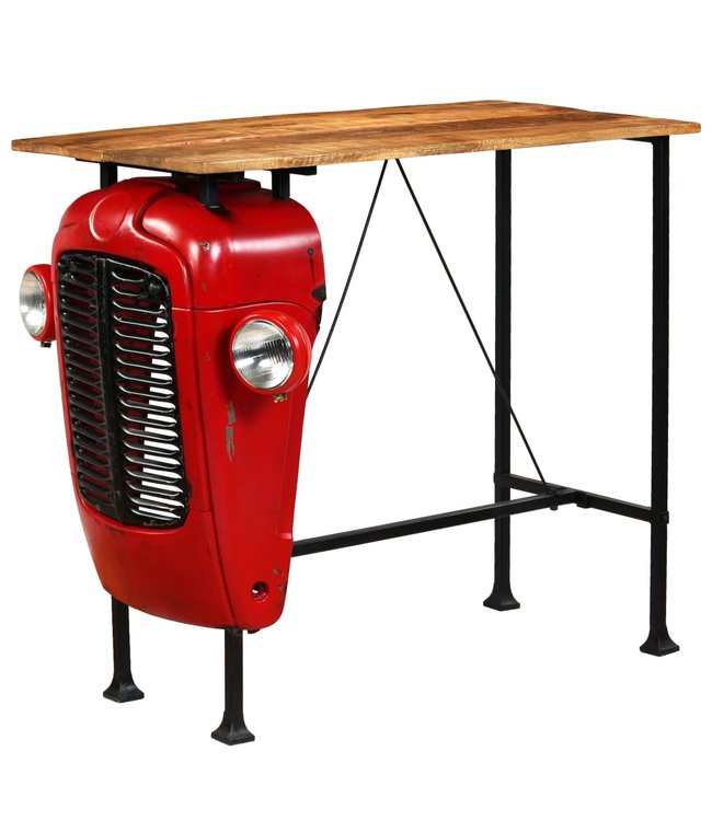 Barset 120x60x107 cm massief mangohout 5-delig