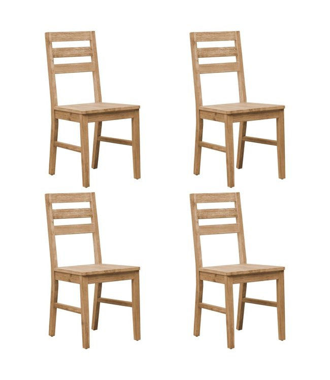 5-delige Eetkamerset massief acaciahout