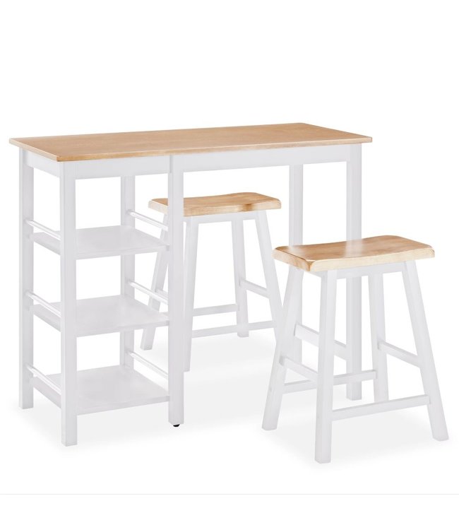 Barset MDF wit 3-delig
