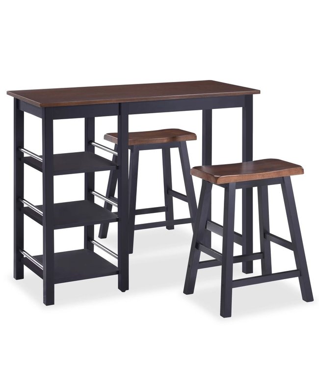 Barset MDF zwart 3-delig