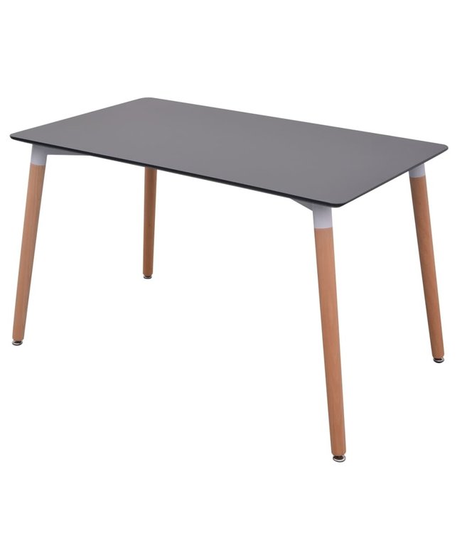 Eetkamerset 7-delig zwart