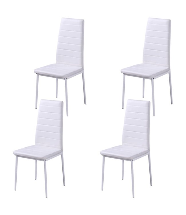 Eetkamerset 5-delig zwart en wit