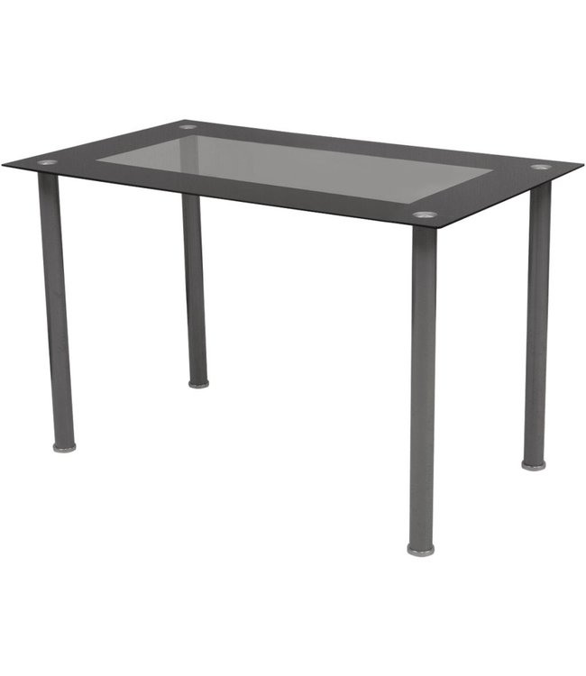 Eetkamerset zwart 7-delig