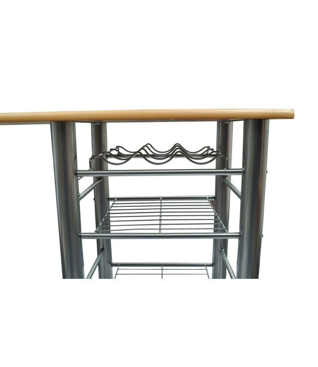 Bar met barkrukken (2 stuks)