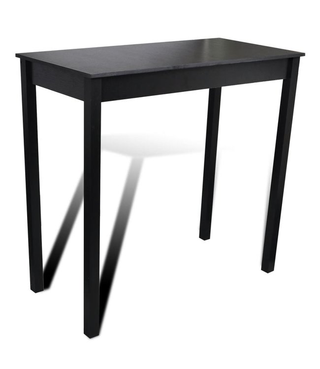 Bartafel met 2 barkrukken zwart