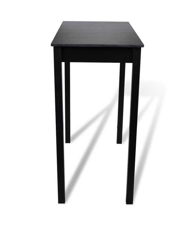 Bartafel met 2 barkrukken zwart