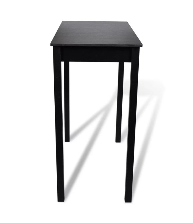 Bartafel met 4 barkrukken zwart