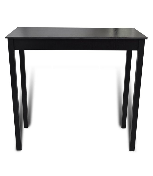 Bartafel met 4 barkrukken zwart