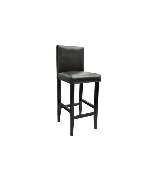 Bartafel met 4 barkrukken zwart