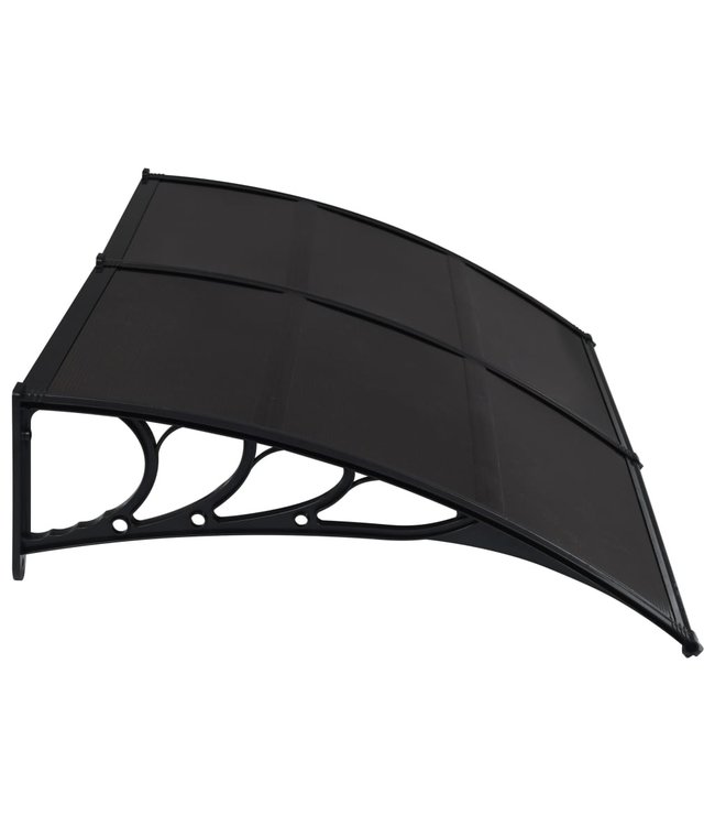 Deurluifel 240x100 cm kunststof zwart