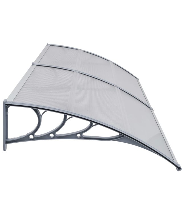 Deurluifel 300x100 cm kunststof grijs