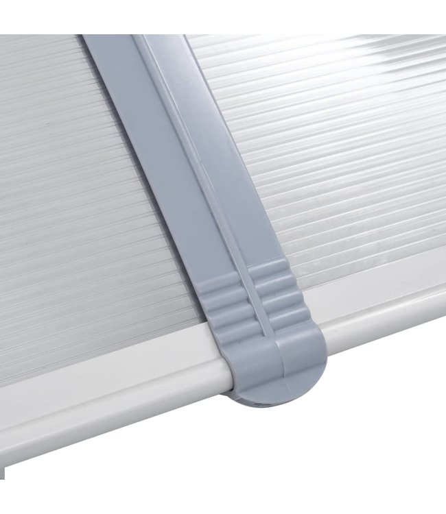 Deurluifel 300x100 cm kunststof grijs