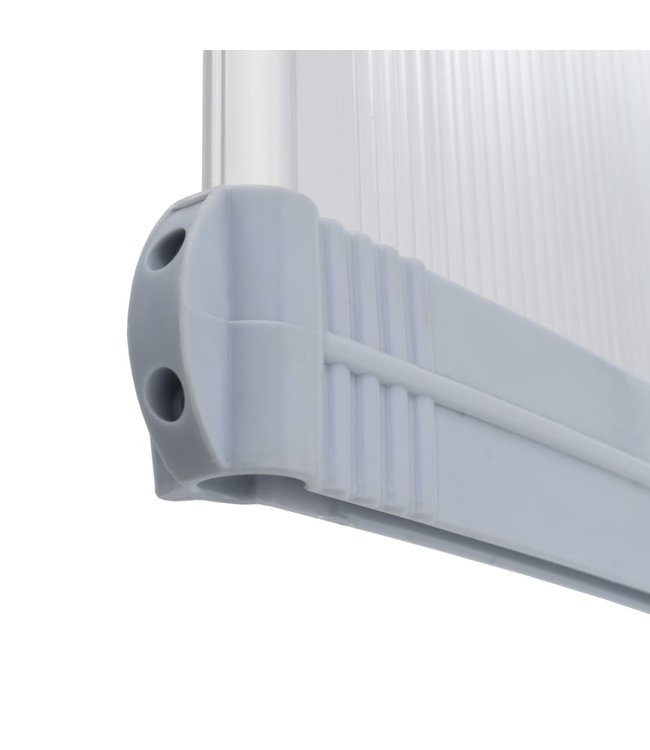 Deurluifel 300x100 cm kunststof grijs