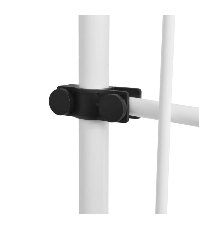 Luifel handmatig uitschuifbaar 300 cm blauw en witte strepen