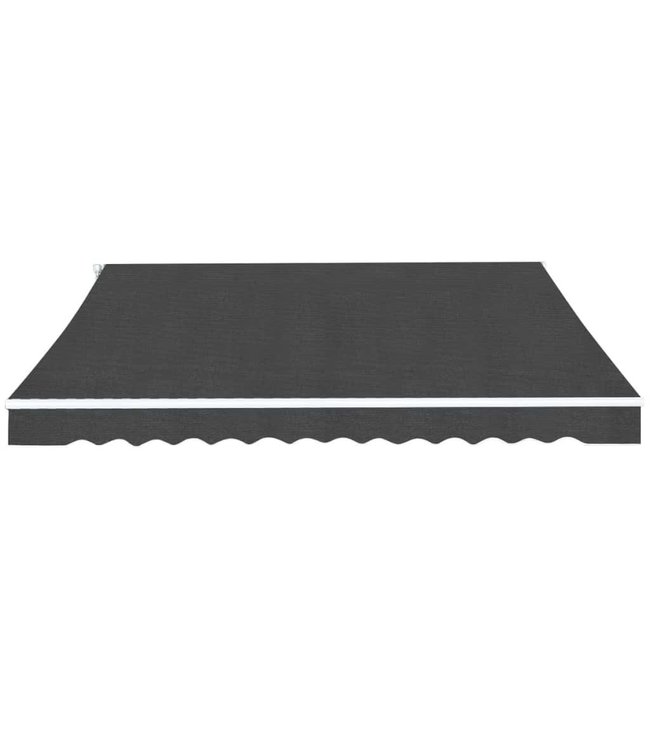 Luifel handmatig uitschuifbaar 450 cm antraciet