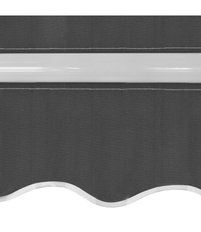 Luifel handmatig uitschuifbaar 350 cm antraciet