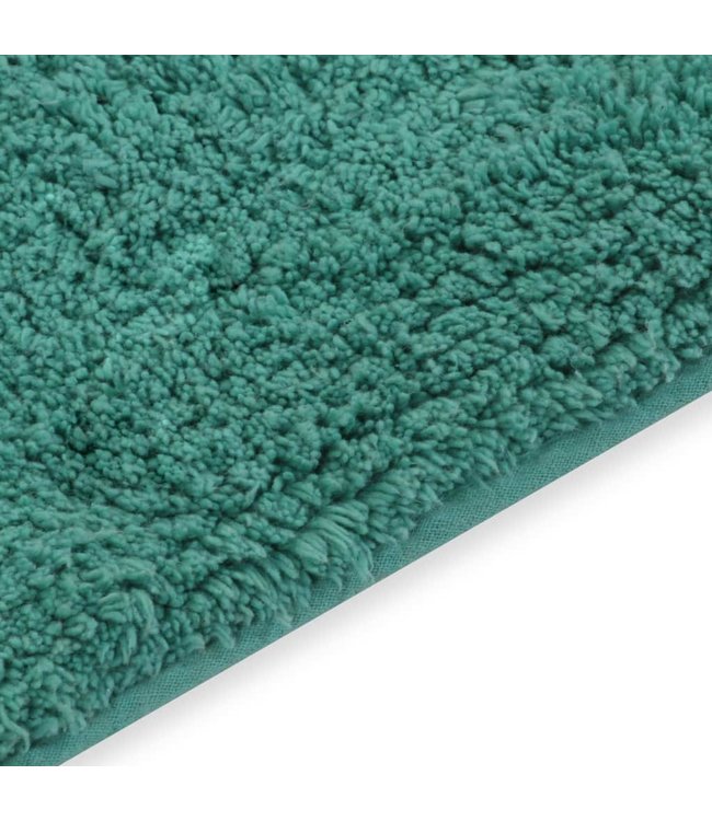 Badmattenset stof turquoise 2-delig