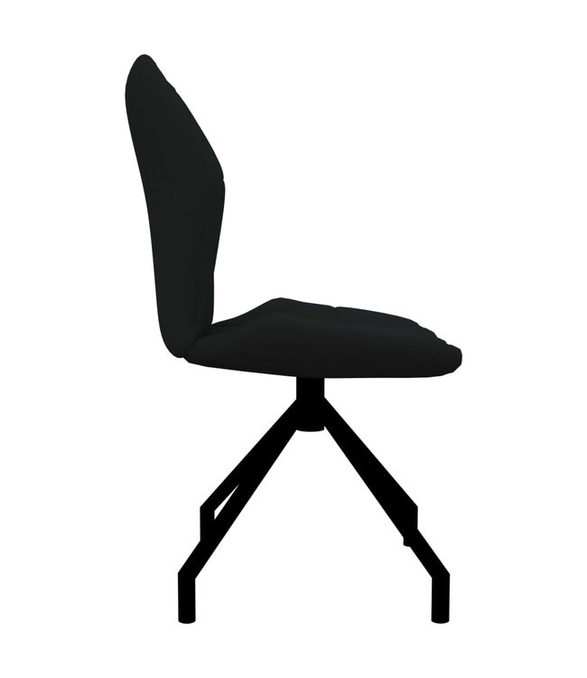 Eetkamerstoelen 4 st kunstleer zwart