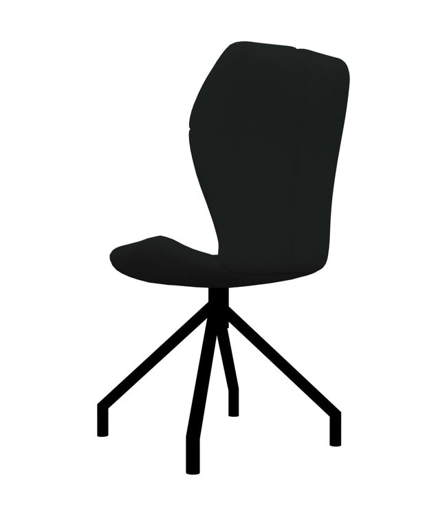 Eetkamerstoelen 4 st kunstleer zwart