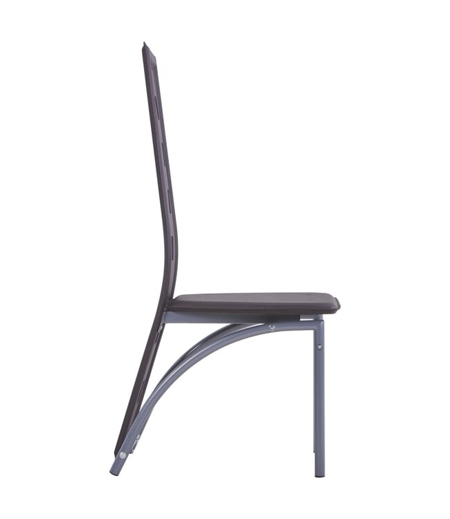 Eetkamerstoelen 6 st kunstleer bruin