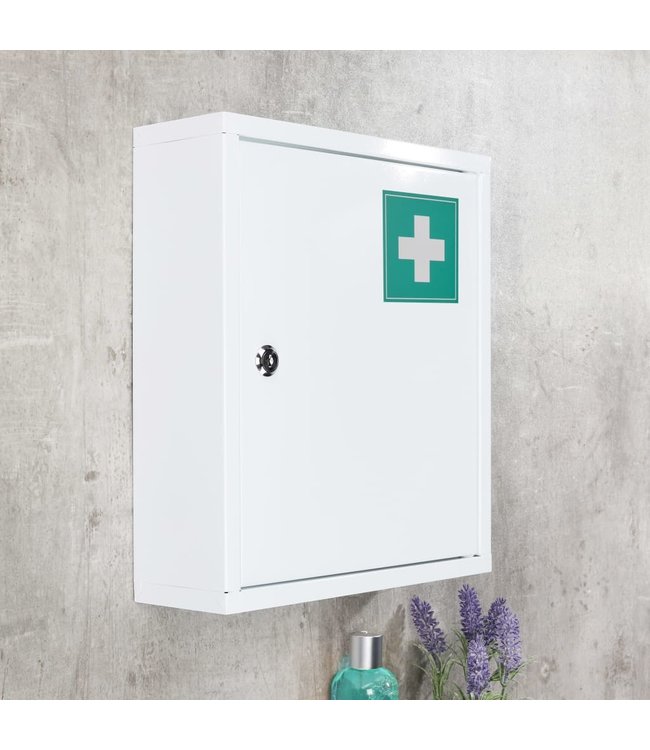 HI Medicijnkastje 31,5x10x36 cm staal