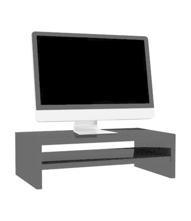 Monitorstandaard hoogglans spaanplaat 42x24x13