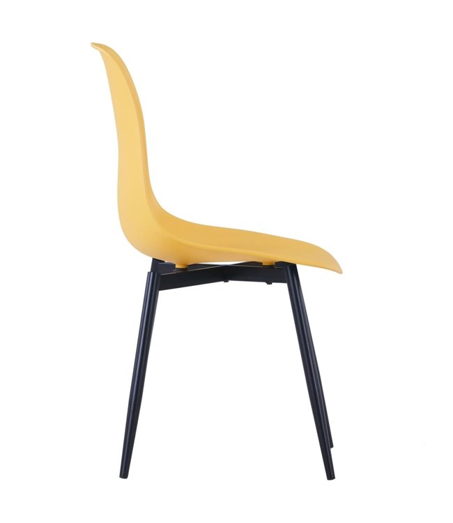 Eetkamerstoelen 6 st PP geel