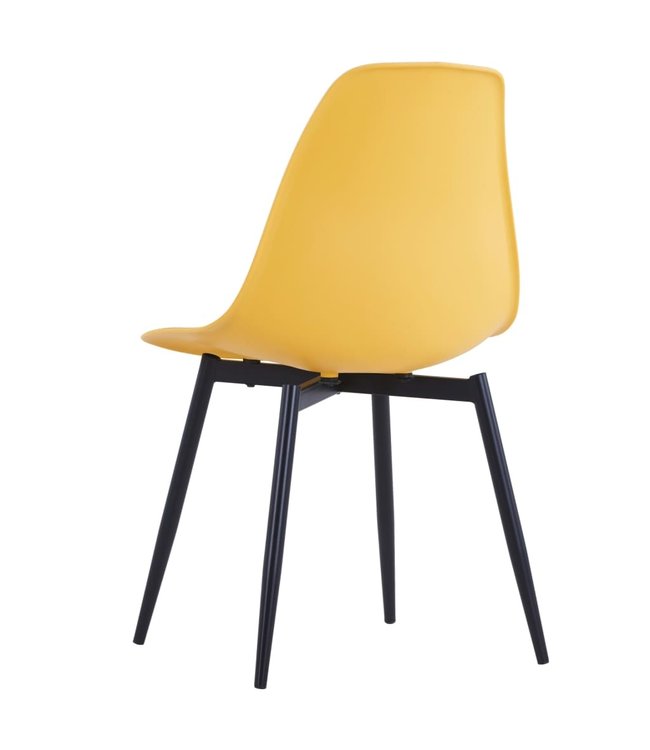 Eetkamerstoelen 6 st PP geel