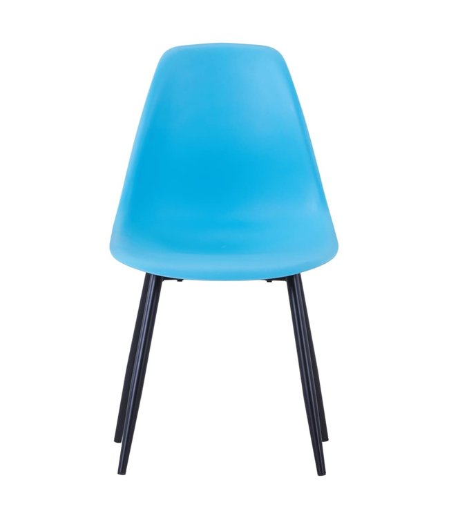 Eetkamerstoelen 4 st PP blauw