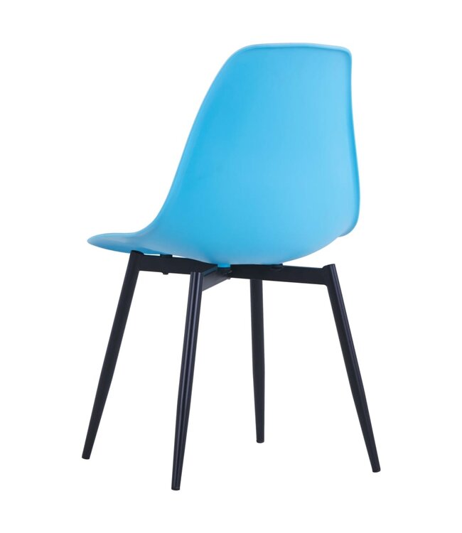 Eetkamerstoelen 4 st PP blauw