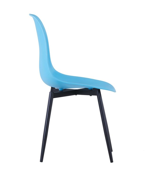 Eetkamerstoelen 2 st PP blauw