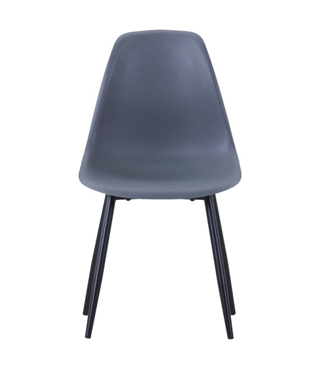Eetkamerstoelen 4 st PP grijs