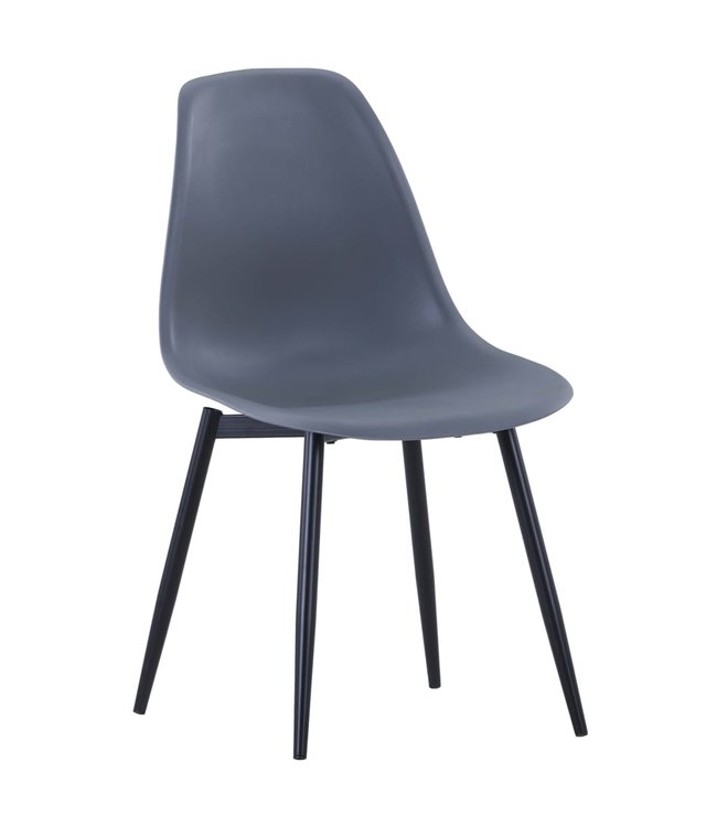 Eetkamerstoelen 2 st PP grijs