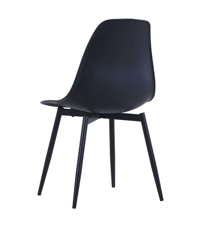 Eetkamerstoelen 4 st PP zwart