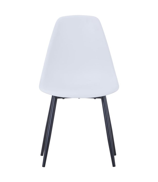 Eetkamerstoelen 6 st PP wit