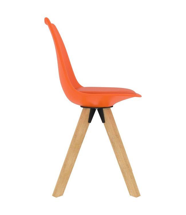 Eetkamerstoelen 4 st oranje