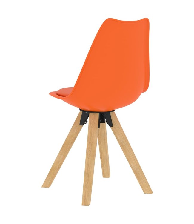 Eetkamerstoelen 2 st oranje