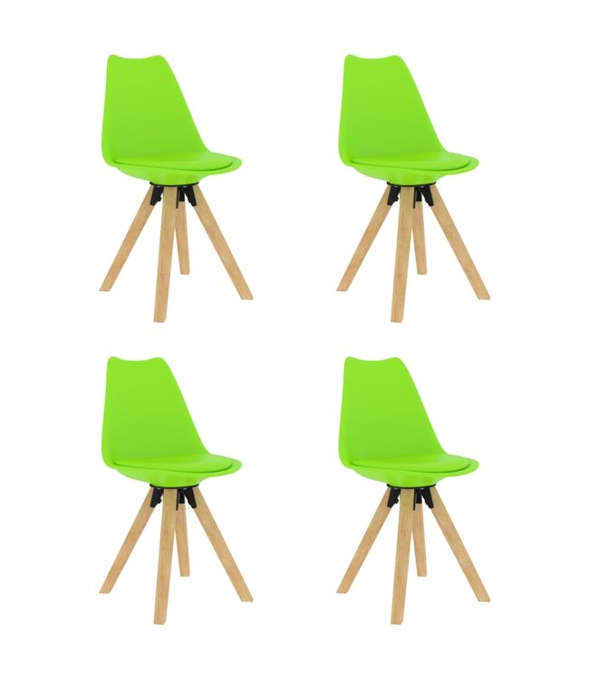 Eetkamerstoelen 4 st groen