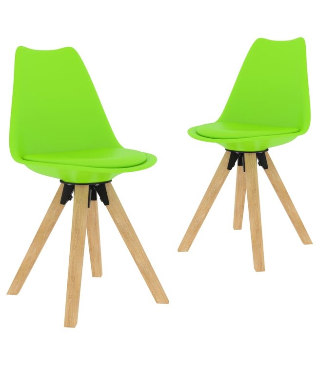 Eetkamerstoelen 2 stuks groen