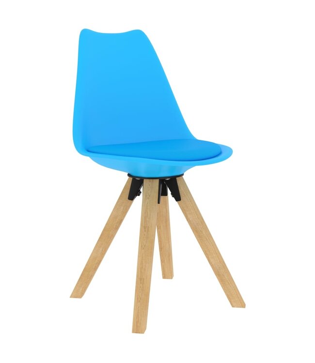 Eetkamerstoelen 4 st blauw