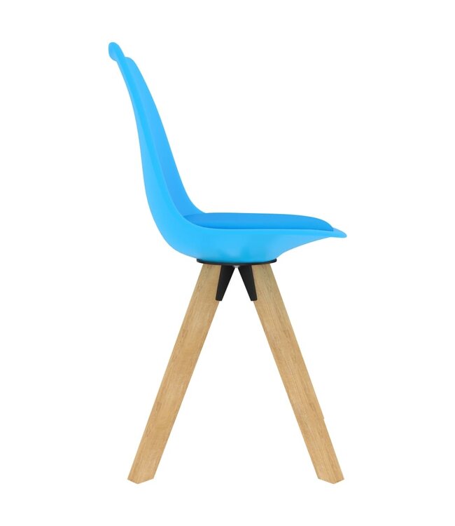 Eetkamerstoelen 4 st blauw