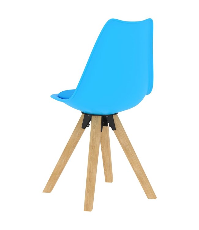 Eetkamerstoelen 2 st blauw