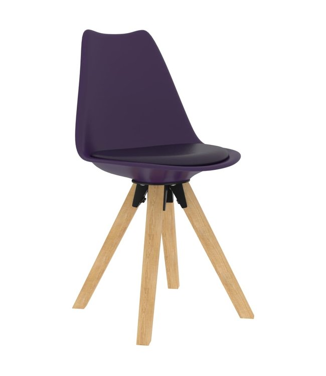 Eetkamerstoelen 4 st lila