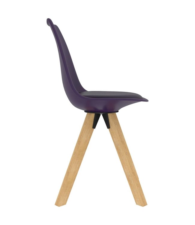 Eetkamerstoelen 4 st lila