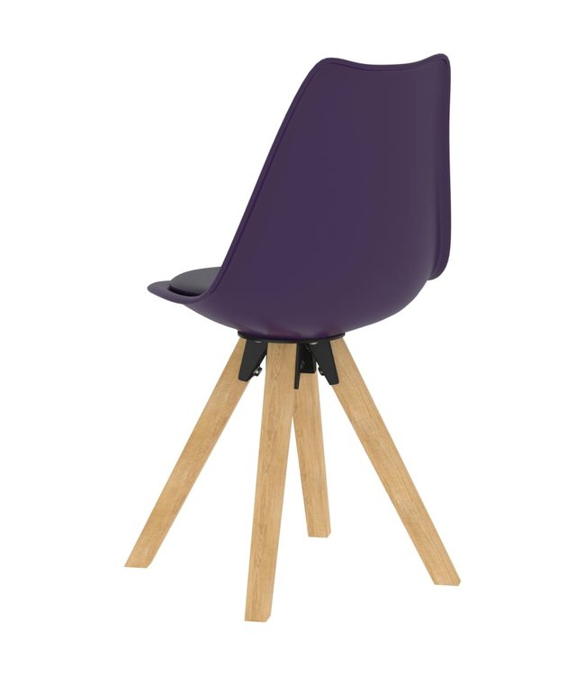 Eetkamerstoelen 4 st lila