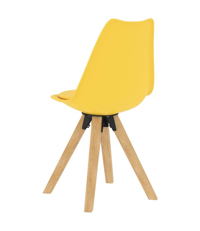 Eetkamerstoelen 4 st geel