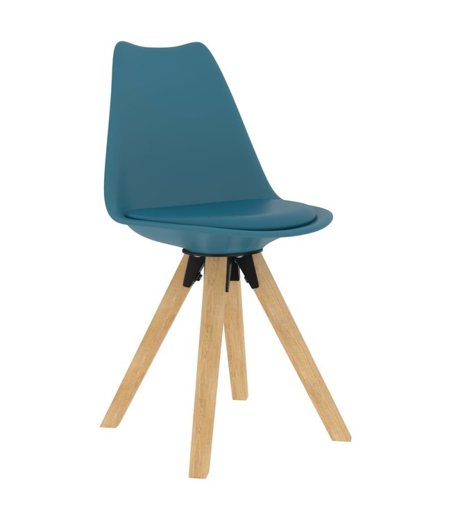 Eetkamerstoelen 2 st turquoise