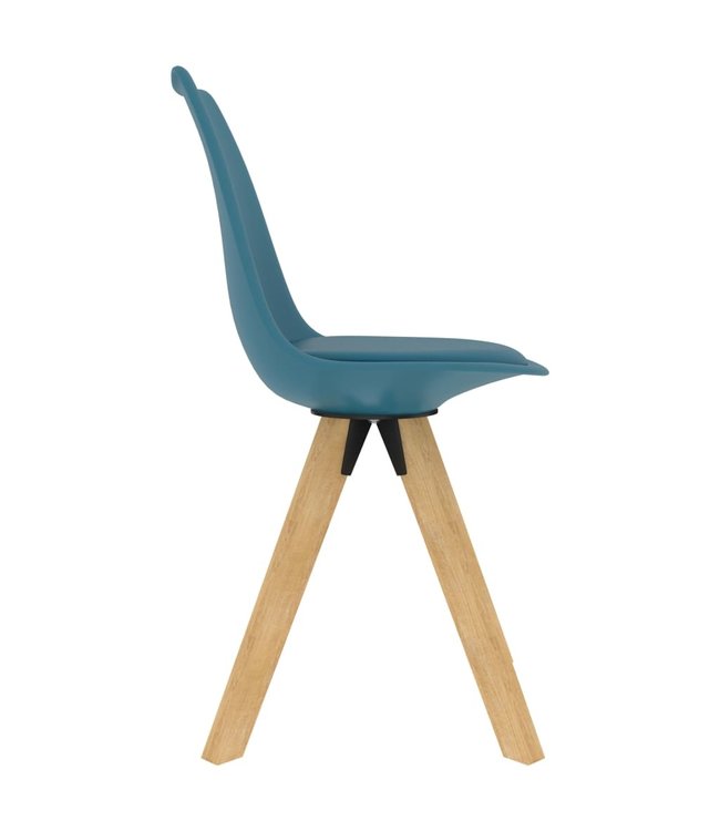 Eetkamerstoelen 2 st turquoise