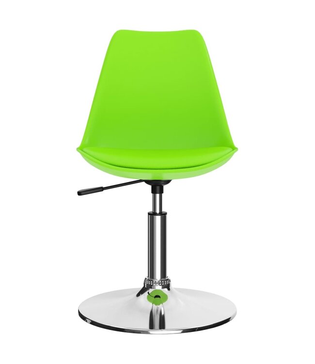 Eetkamerstoelen draaibaar 4 st kunstleer groen