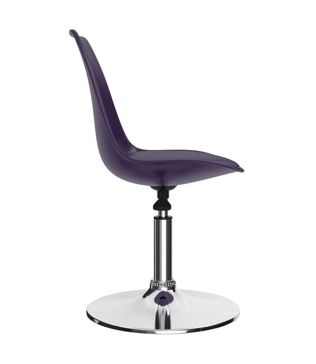 Eetkamerstoelen draaibaar 4 st kunstleer lila